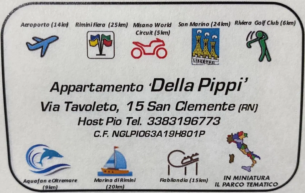 Sant'Andrea in CasaleBilocale Della Pippi San Clemente公寓 公寓